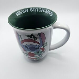 Disney‎ Stitch Merry Stitch-Mas Coffee Mug Holiday Christmas Gift 16oz Tea